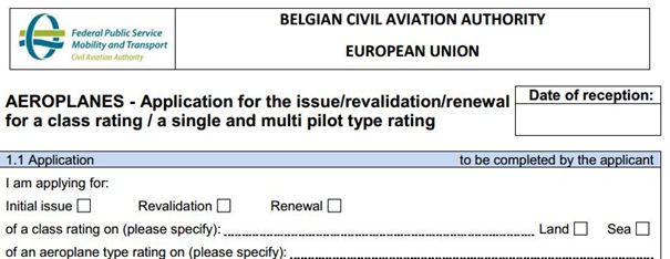 Doc application form type rating